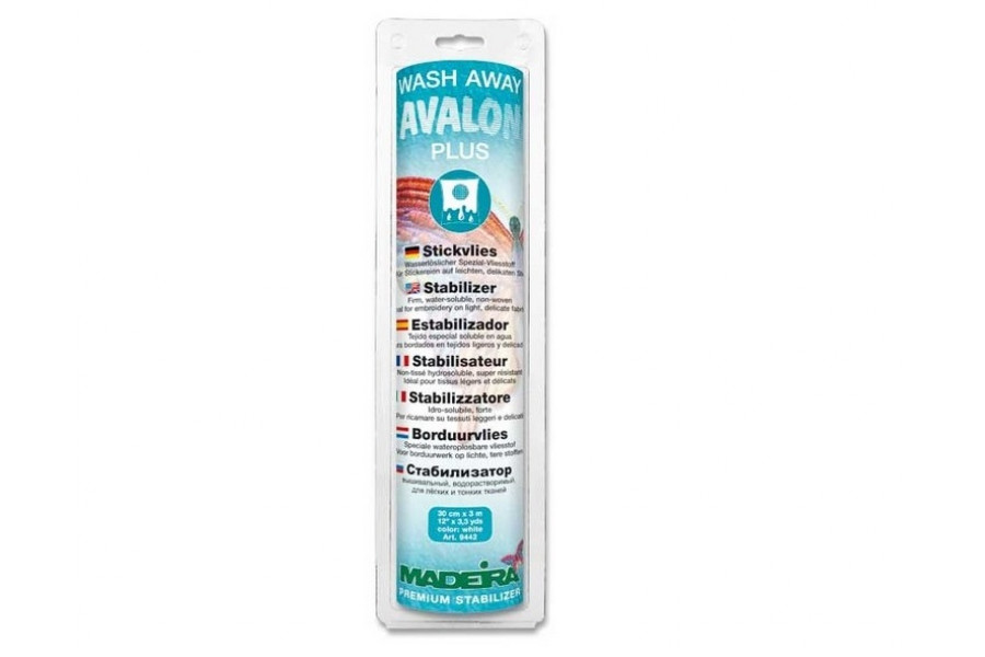 3m Rolle Avalon PLUS  wasserlöslich, transparent (Grundpreis € 6,33 /m)